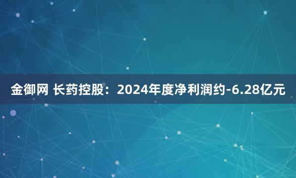 金御网 长药控股：2024年度净利润约-6.28亿元
