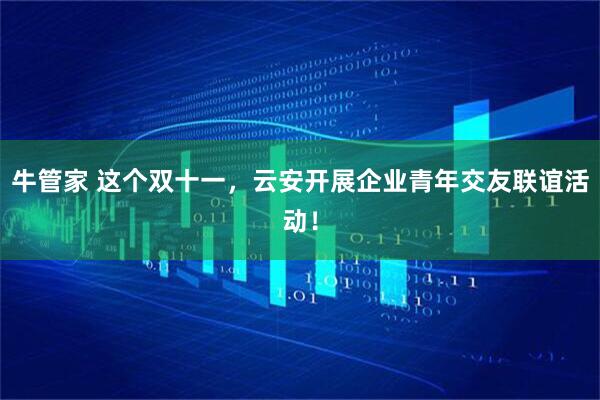 牛管家 这个双十一，云安开展企业青年交友联谊活动！